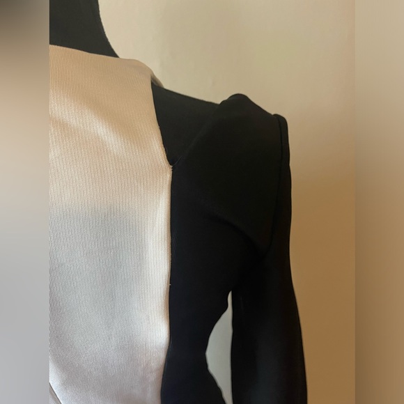 Cushnie et Ochs Power Viscose White/Black Bodycon Dress, Size 10, worn once - Picture 11 of 13